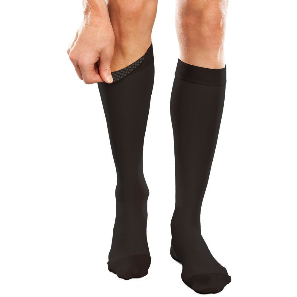 Ease Opaque Open-Toe Knee Highs - 15-20mmHg Mild Compression Stockings  (Sand, Medium Short)