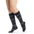 Sigvaris Microfiber Patterns Women's 20-30 mmHg Knee High, Onyx Stripe