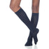 Sigvaris Casual Cotton Women's 15-20 mmHg Knee High, Navy