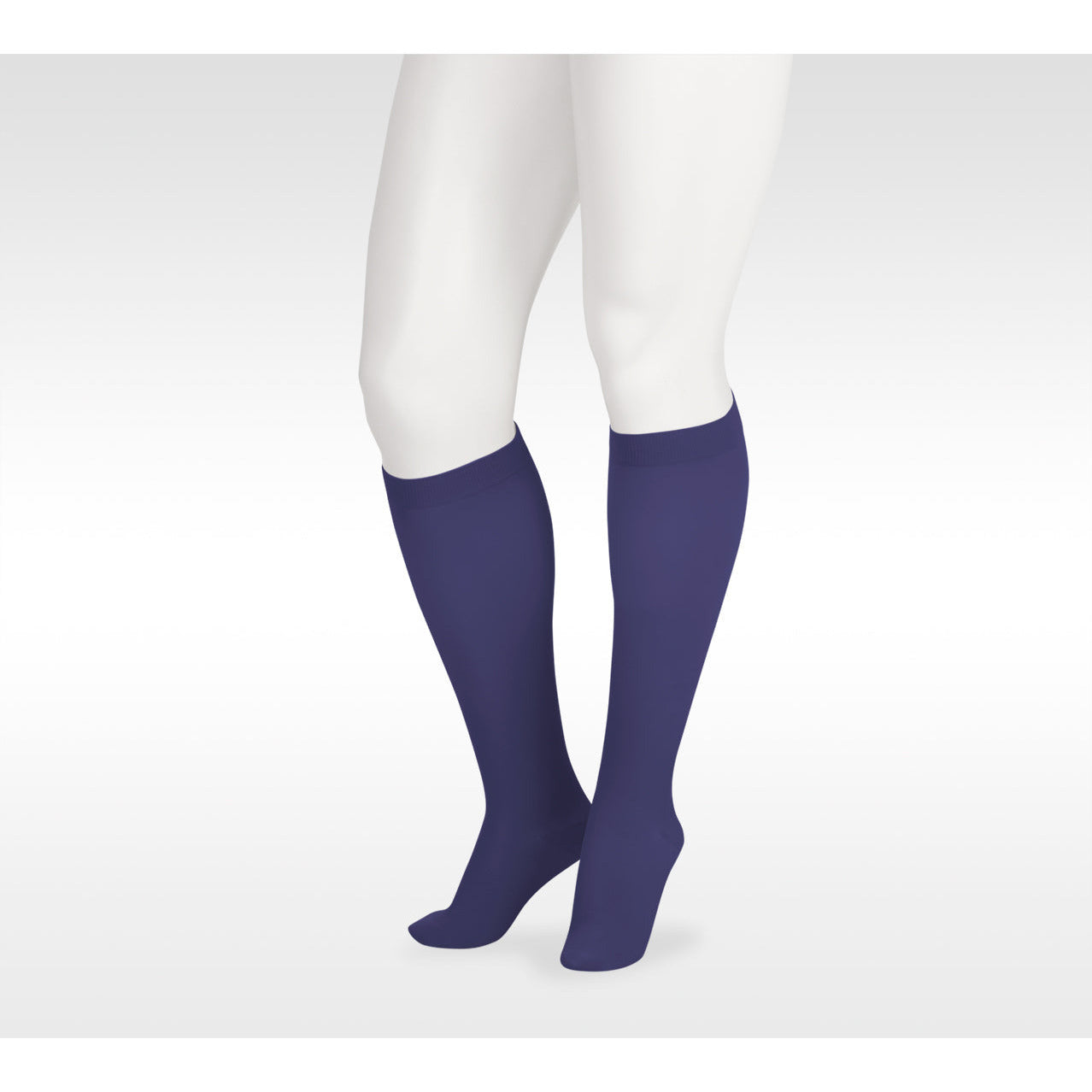 Juzo Soft Knee High 15-20 mmHg w/ Silicone Band, Navy