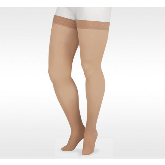 Juzo Soft Thigh High 20-30 mmHg w/ Silicone Band, Beige