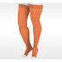 Juzo Soft Thigh High 30-40 mmHg w/ Silicone Band, Open Toe, Cinnamon