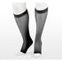 Juzo Naturally Sheer Knee High 30-40 mmHg, Open Toe, Black