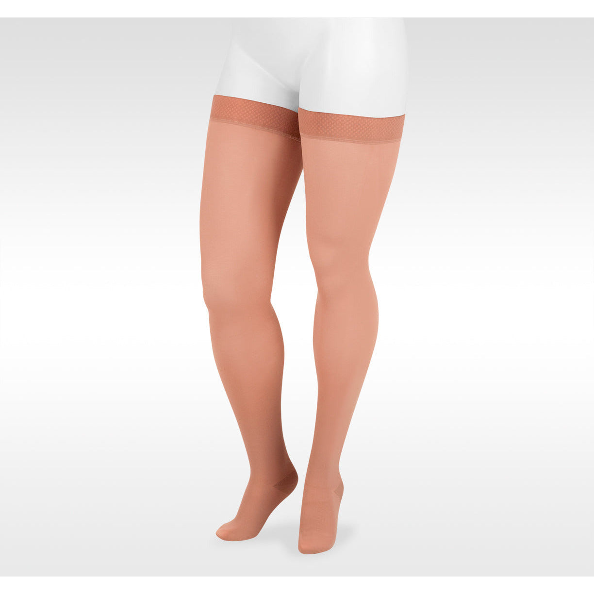 Juzo Dynamic Thigh High 40-50 mmHg w/ Silicone Band, Beige