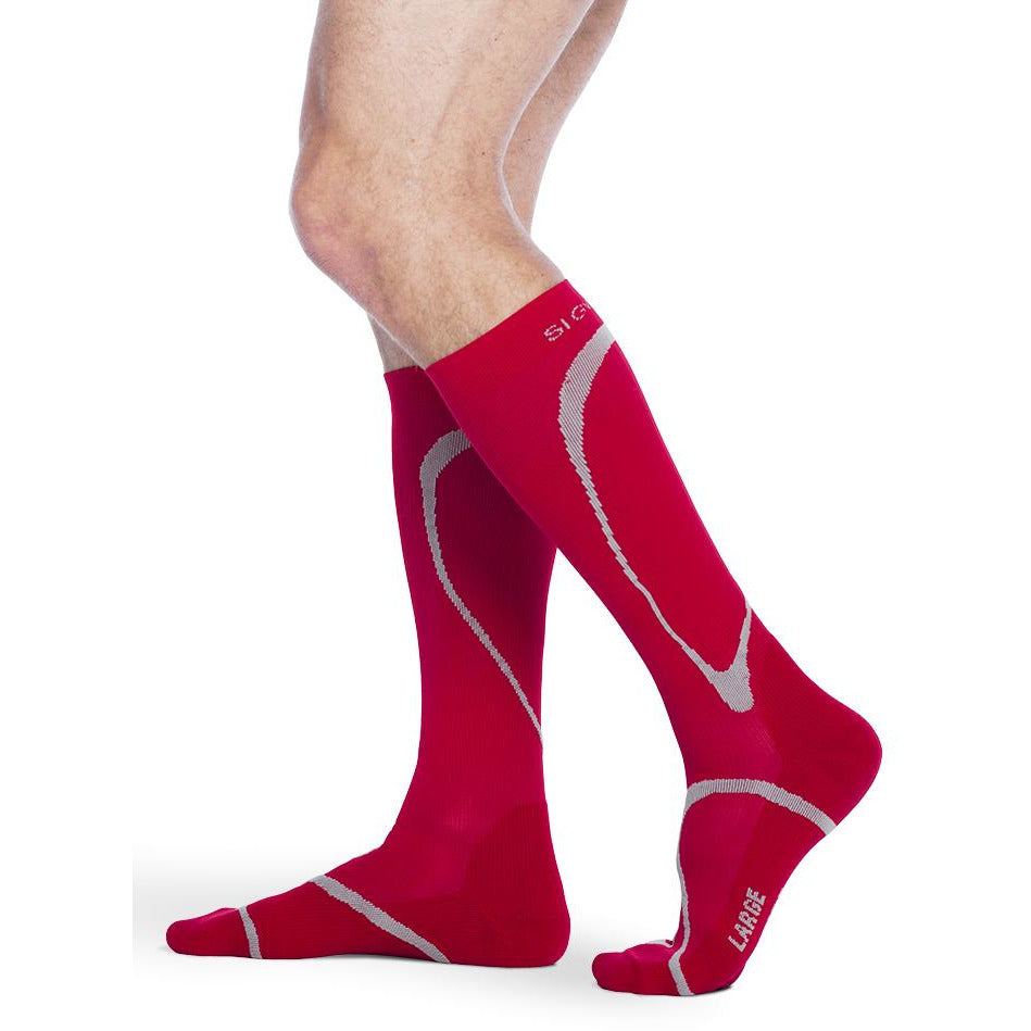 Sigvaris High Tech 15-20 mmHg Knee High, Red