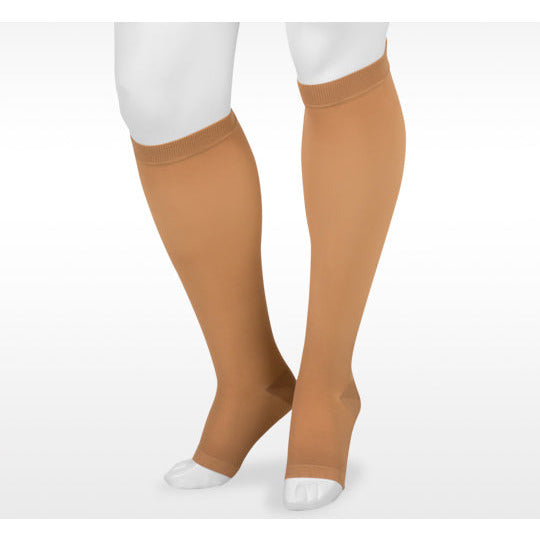 Juzo Basic Knee High 20-30 mmHg, Open Toe, Beige