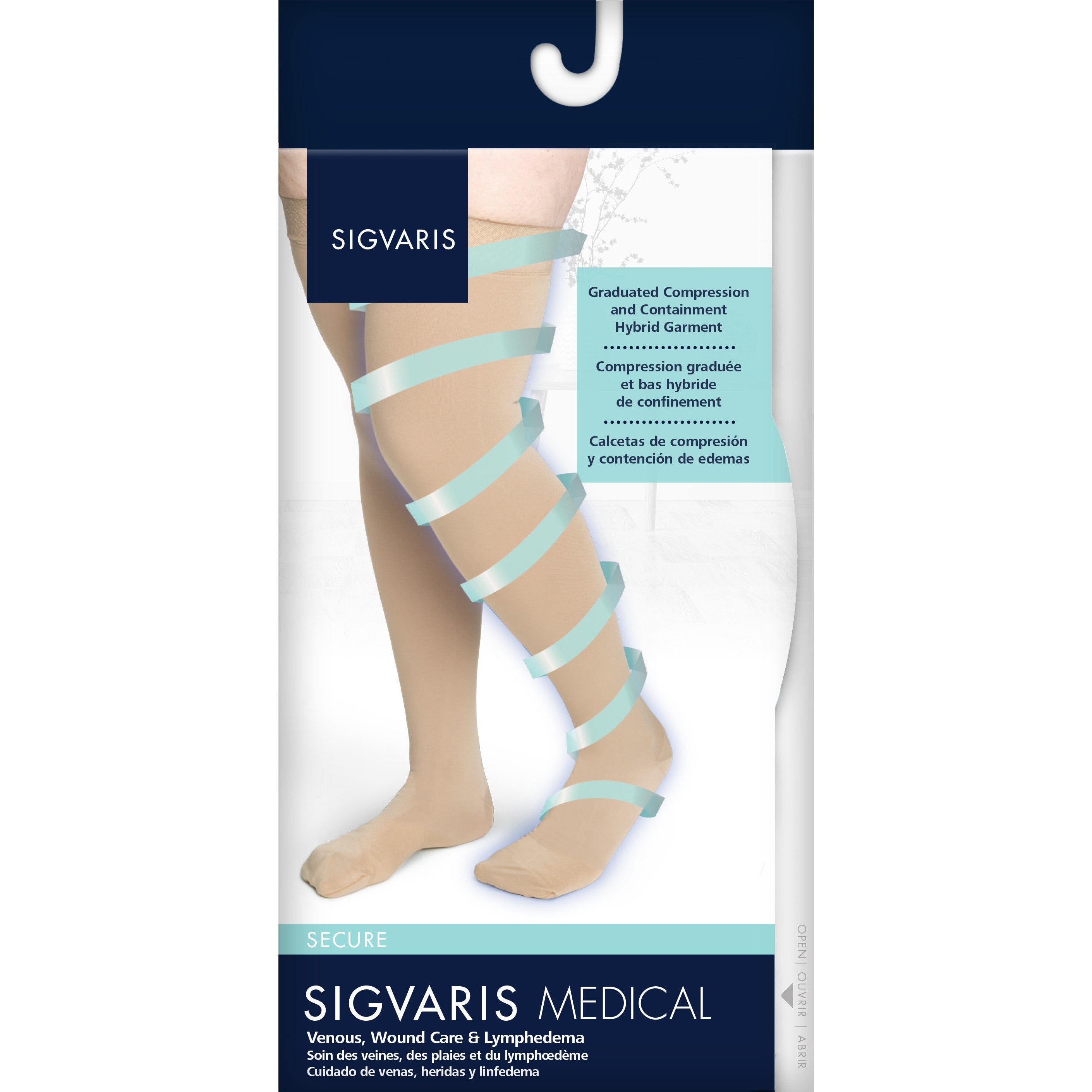 Sigvaris Secure Women's 40-50 mmHg Thigh High