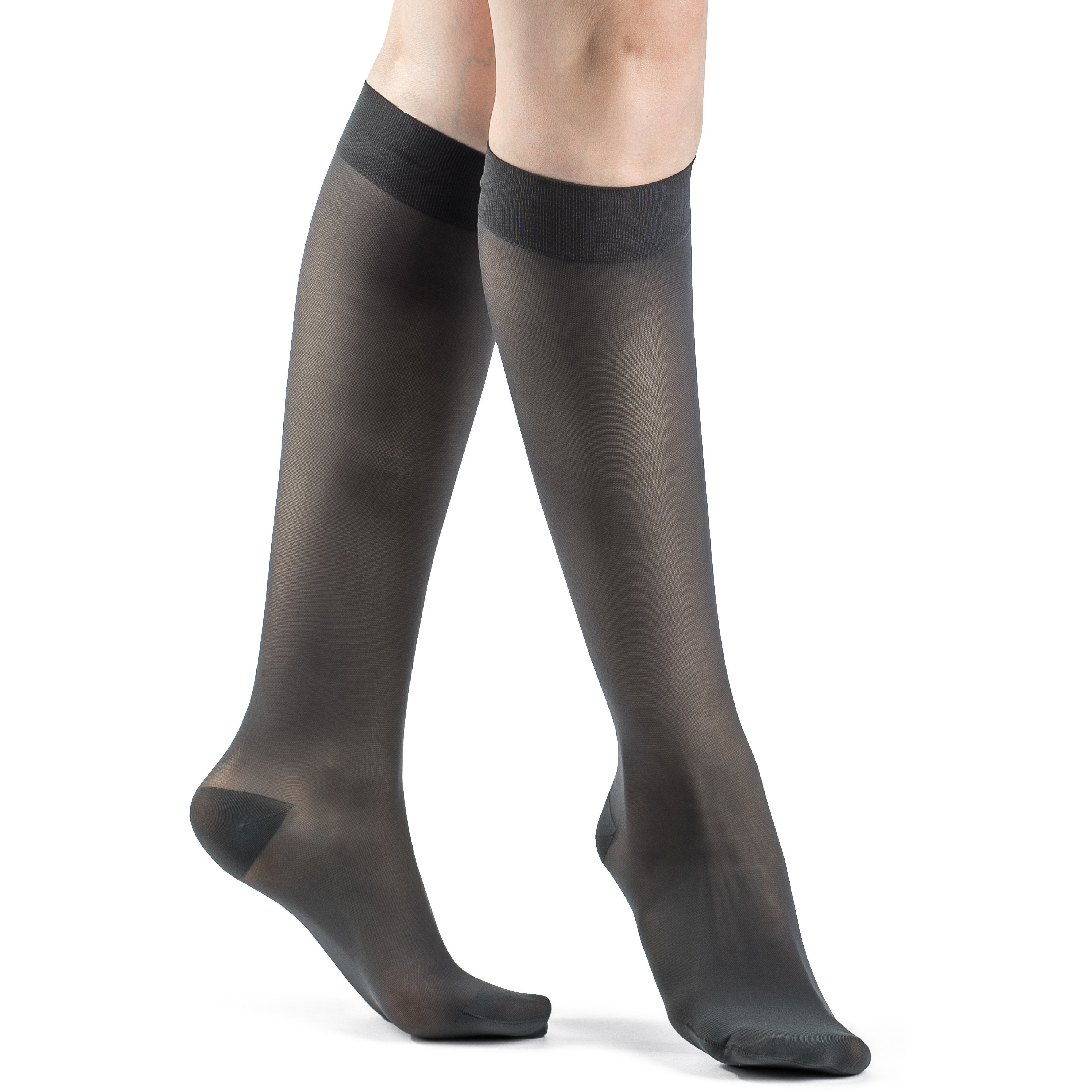 Sigvaris Sheer Women's 30-40 mmHg Knee High, Nightshade