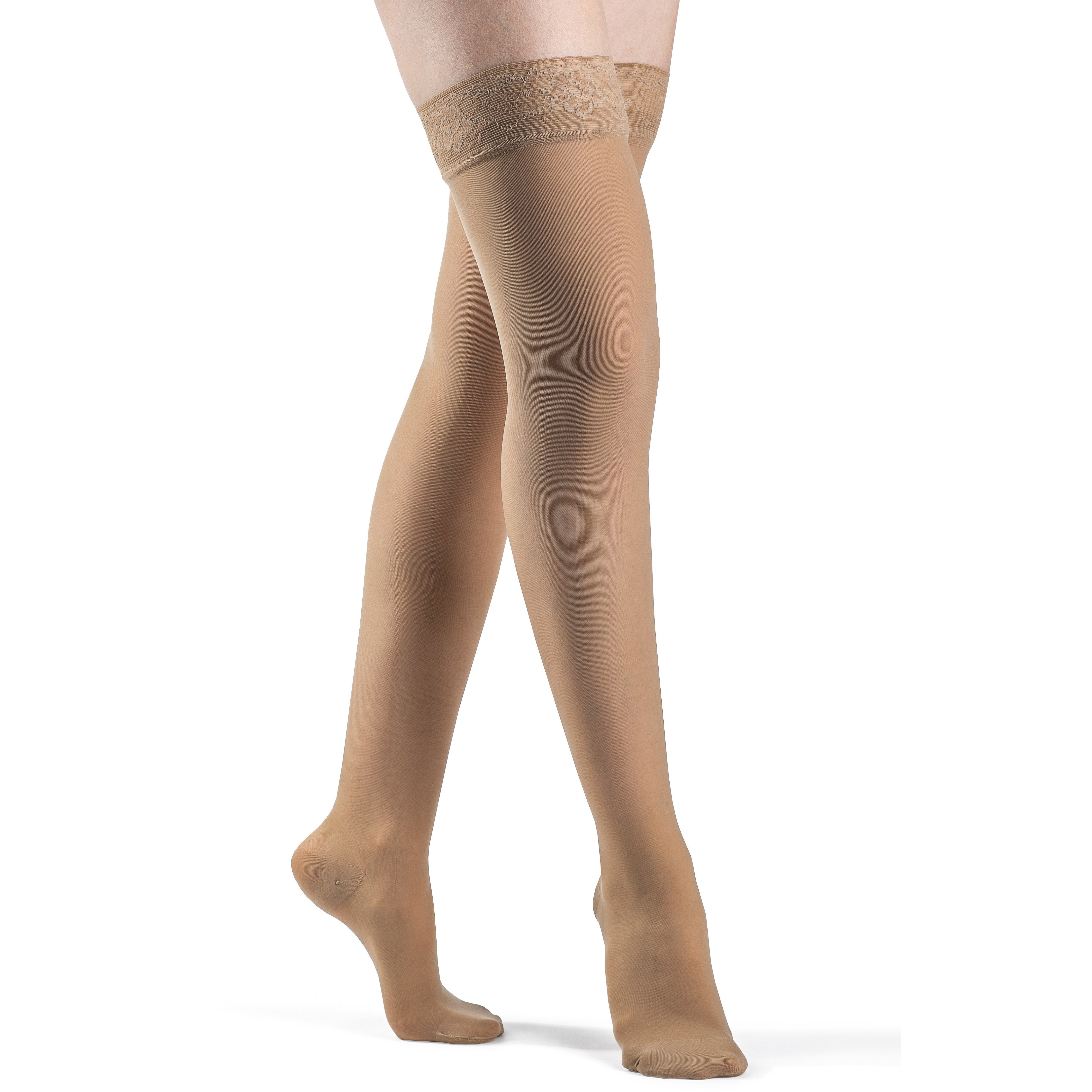 Sigvaris Sheer Women's 30-40 mmHg Thigh High, Golden