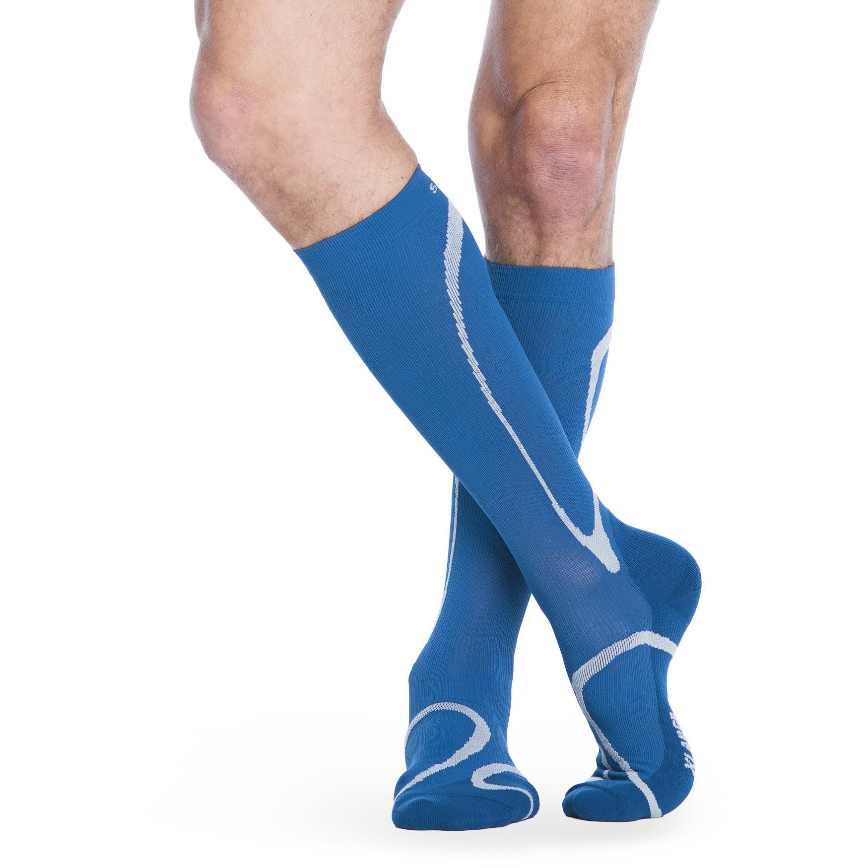 Sigvaris High Tech 15-20 mmHg Knee High, Steel Blue