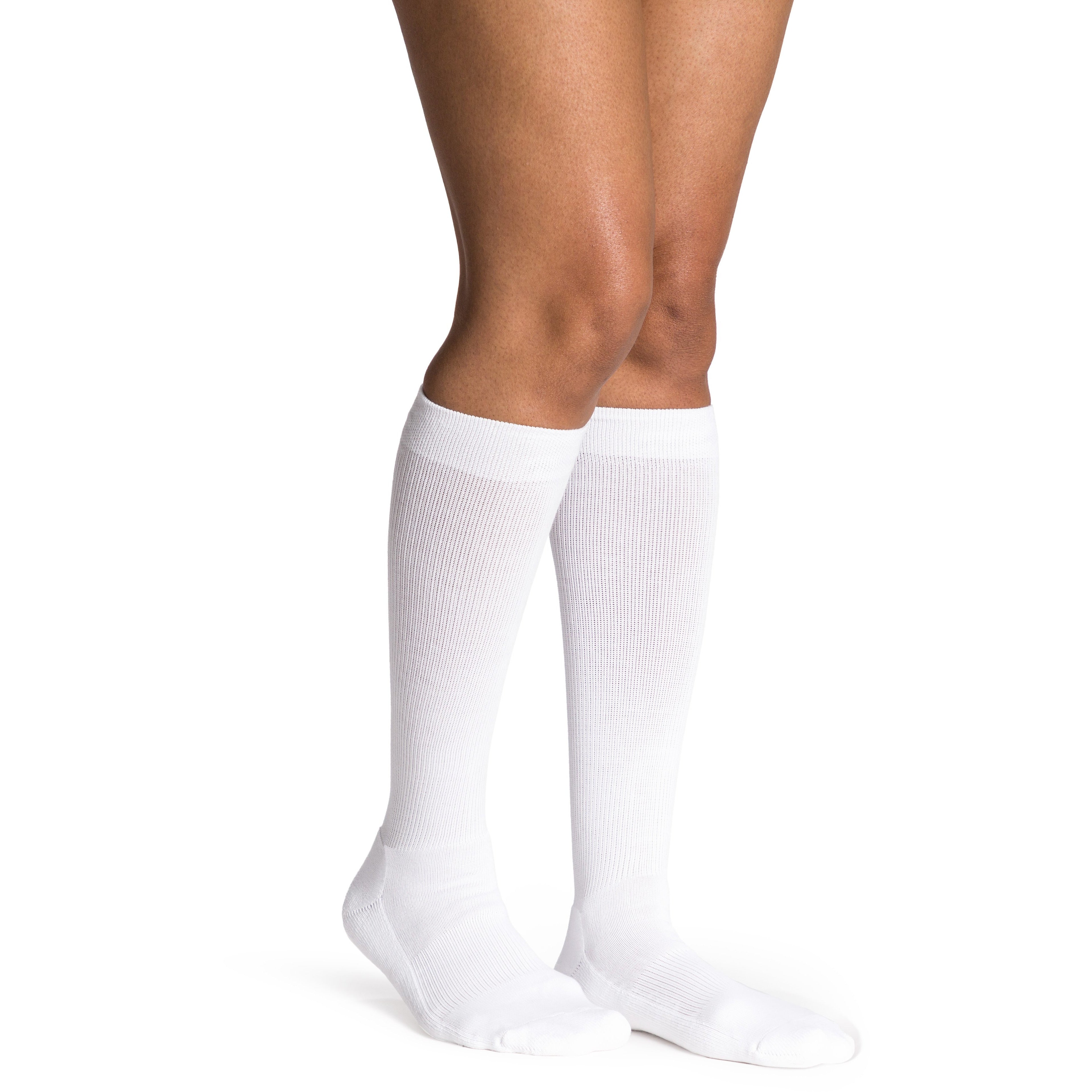 Dynaven Cushioned 20-30 mmHg Knee High, White