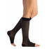 EvoNation Everyday Sheer 20-30 mmHg OPEN TOE Knee High, Black