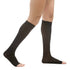 EvoNation Women’s Opaque 20-30 mmHg OPEN TOE Knee High, Black