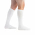 EvoNation Men's Classic Ribbed 15-20 mmHg Knee High, White