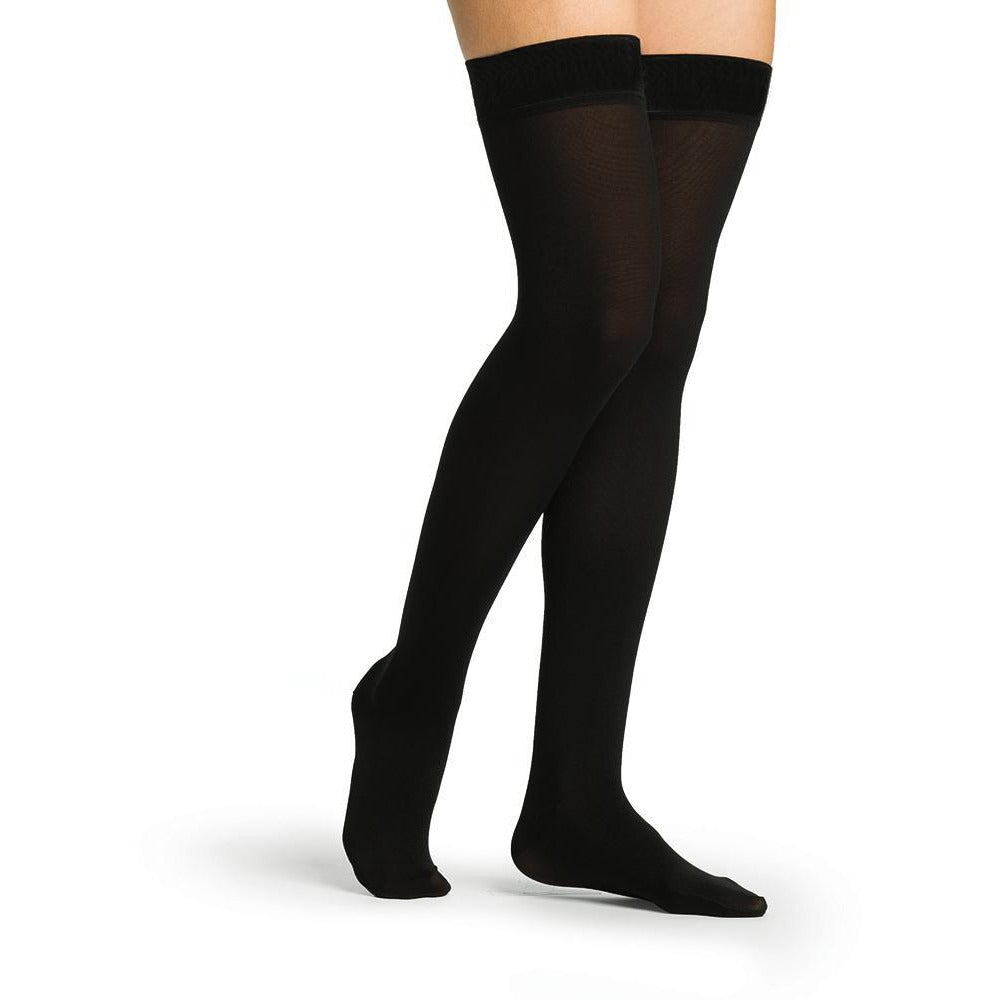 Sigvaris Secure Women's 40-50 mmHg Thigh High, Black