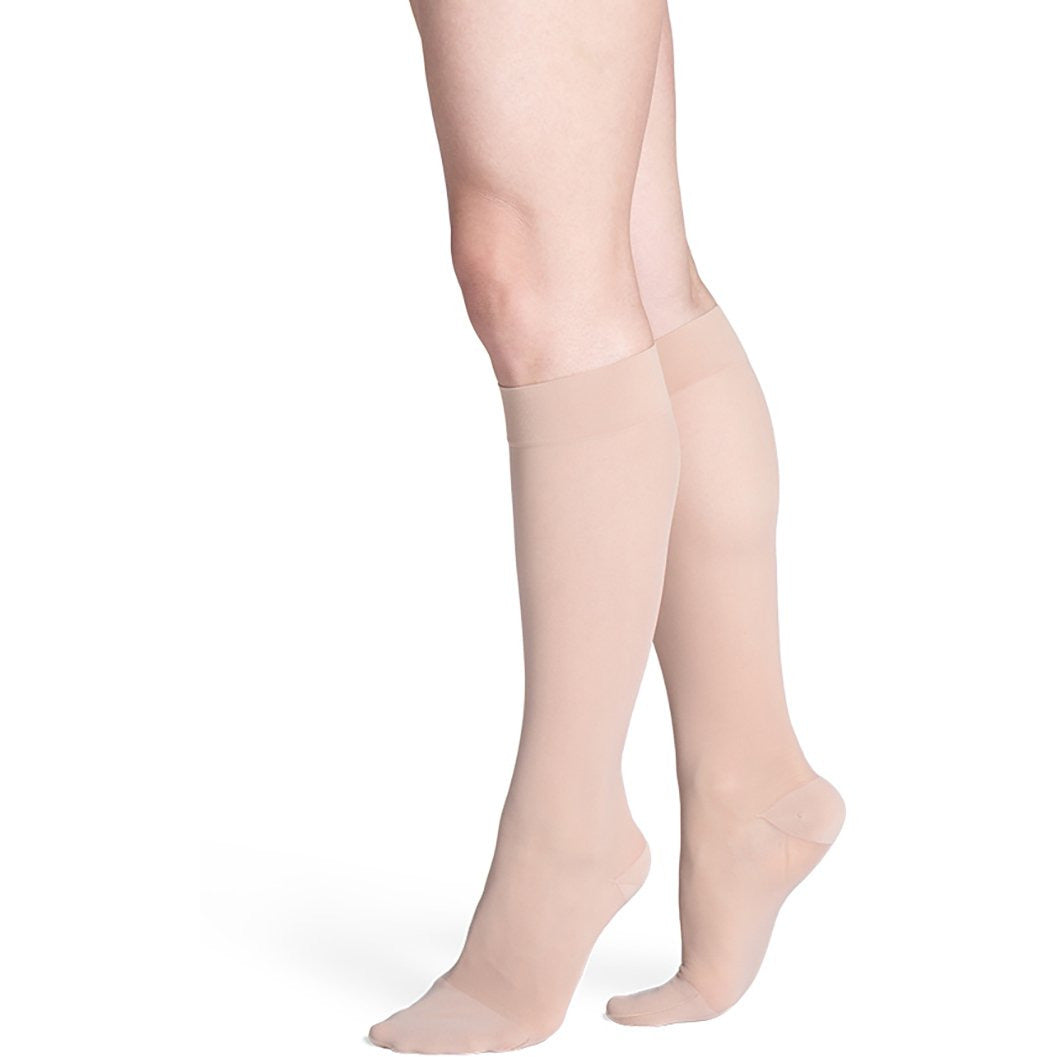 Sigvaris Sheer Women's 15-20 mmHg Knee High, Toasted Almond