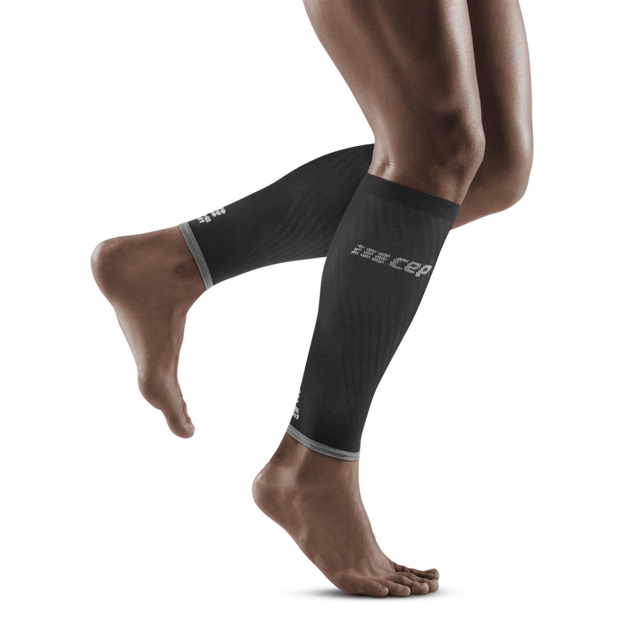 Ultralight Compression Calf Sleeves, Men, Black/Light Grey