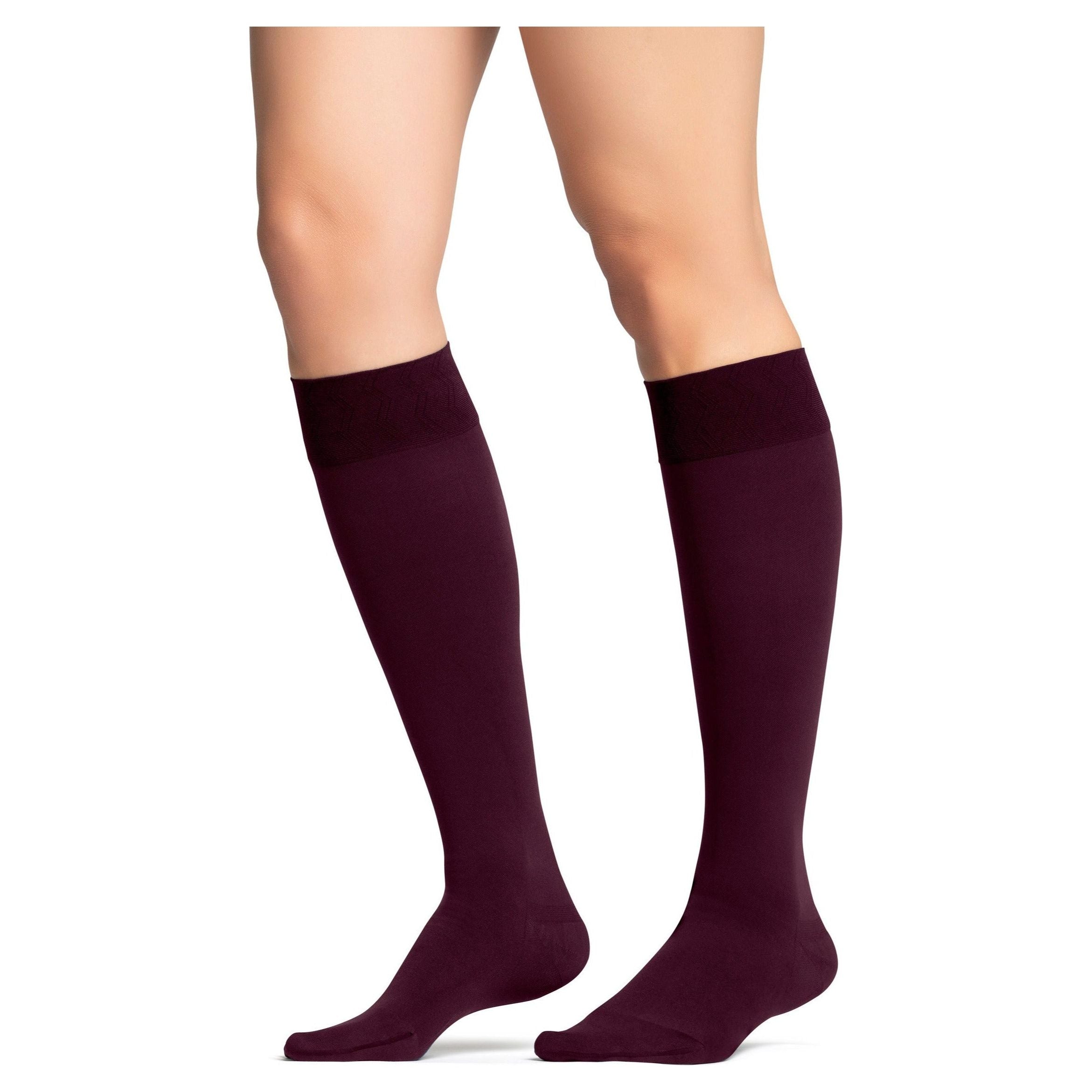 JOBST® Opaque Women's Knee High 20-30 mmHg, Maternity, Cranberry