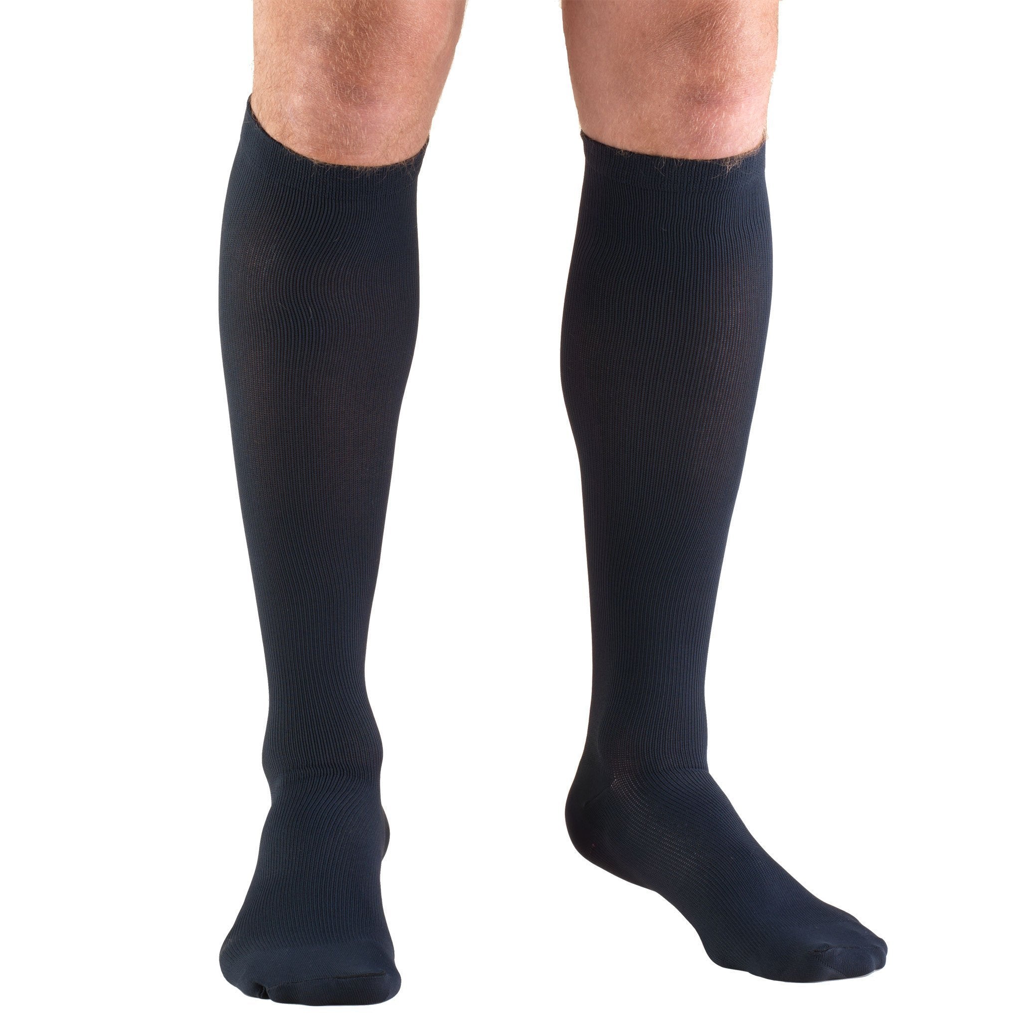 Truform Men's Dress 20-30 mmHg Knee High, Navy