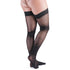 VenActive Women's Premium Sheer 15-20 mmHg Thigh Highs, Black, Back