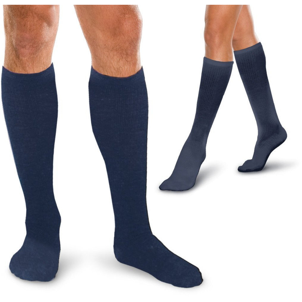 Core-Spun 15-20 mmHg Knee High Compression Socks, Navy