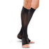 Therafirm 30-40 mmHg OPEN TOE Knee High, Black