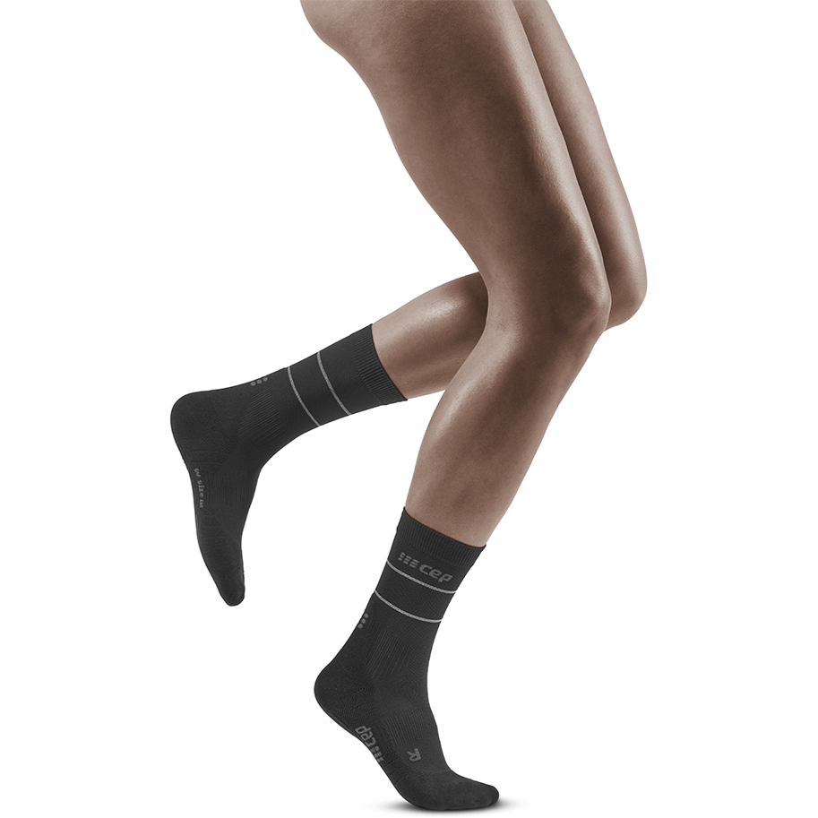 Womens Reflective Compression Socks Knee High 20-30mmHg