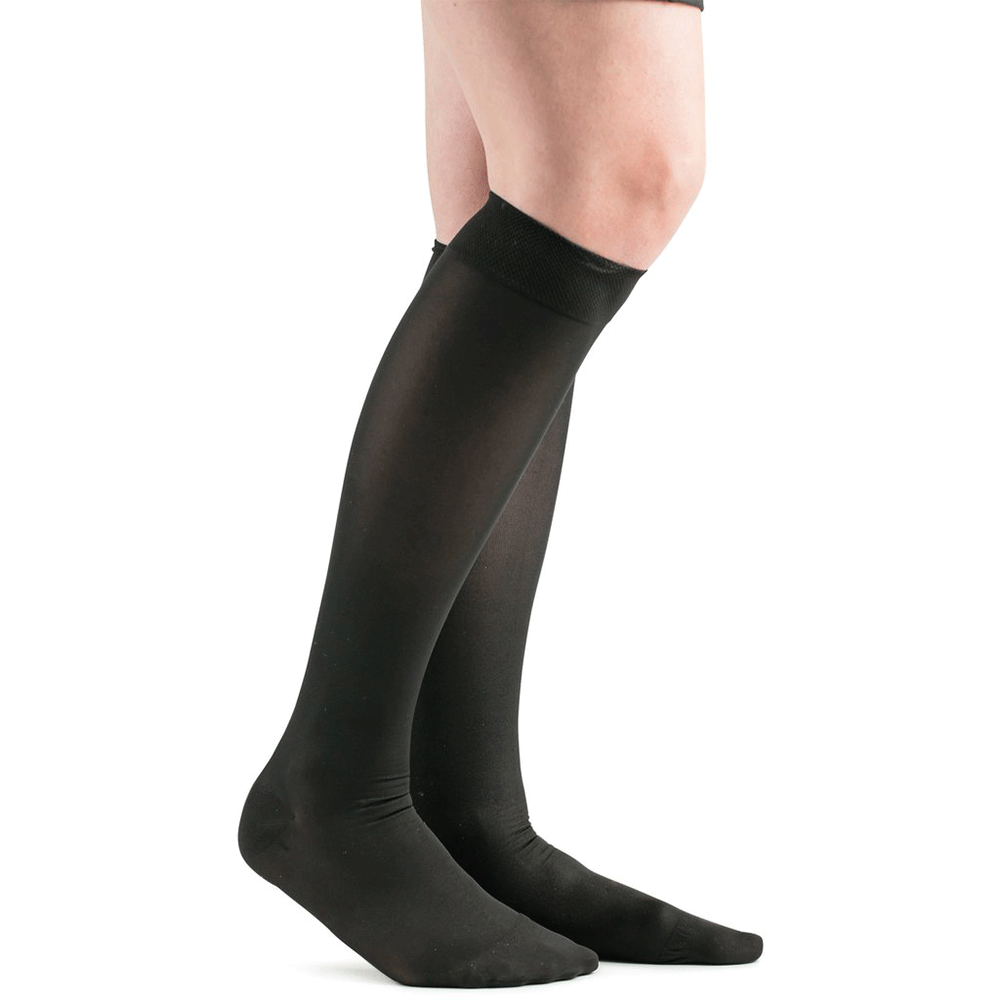 JOBST Opaque Compression Stockings, 15-20 mmHg, Knee High, SoftFit Ban — HV  Supply