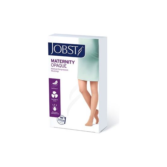 JOBST Maternity Opaque Compression Waist High Pantyhose Stockings, Closed  Toe, 20-30 mmHg Moderate Support for Swollen Legs During Pregnancy