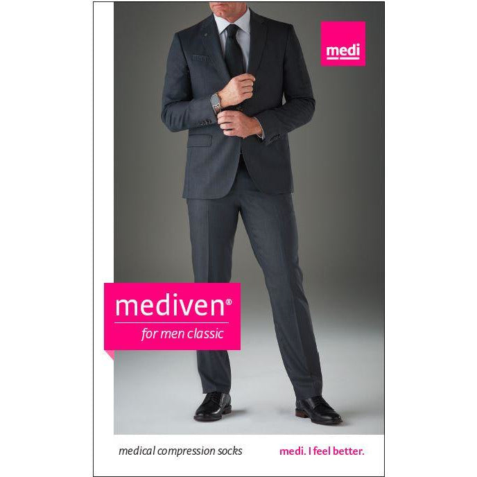 Mediven C140576 Compression Stockings For Men Classic EW Calf Standard  Closed Toe Black 20-30 Size VI - GB TECH USA